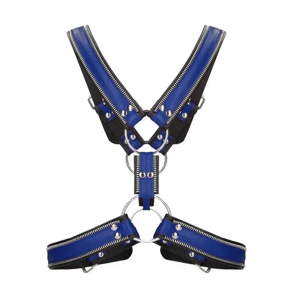 🦋B2G1🦋SHOTS-UOMO Genuine Leather Z Series O-Ring Scottish Chest Harness | L/XL